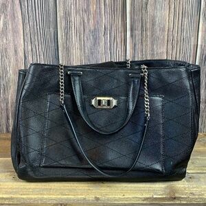 REBECCA MINKOFF Large Je T’aime Black Leather Tote